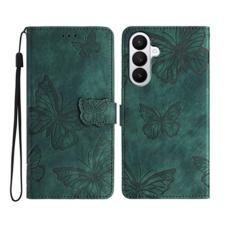 OEM - Samsung Galaxy S26 Pro Fodral Fj&auml;rilsdesign Flip &Auml;kta L&auml;der - Gr&ouml;n