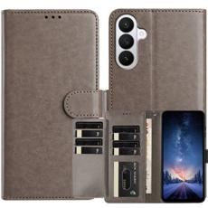 OEM - Samsung Galaxy S26 Pro Fodral PU L&auml;der Folio Flip - Gr&aring;