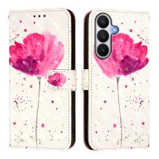 OEM - Samsung Galaxy S26 / S26 Pro Fodral &Auml;kta L&auml;der M&ouml;nster - Blomma