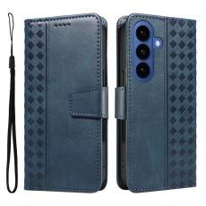 OEM - Samsung Galaxy S26 / S26 Pro Fodral &Auml;kta L&auml;der St&auml;ll - Bl&aring;