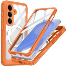 OEM - Samsung Galaxy S26/S26 Pro Skal PC + TPU Med H&auml;rdat Glas - Orange