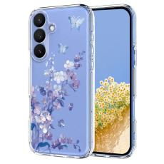 YIKATU - Samsung Galaxy S26/S26 Pro Skal TPU Blomm&ouml;nster - Violett
