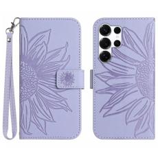 Amorus - Samsung Galaxy S26 Ultra Fodral &Auml;kta L&auml;der - Ljus Lila