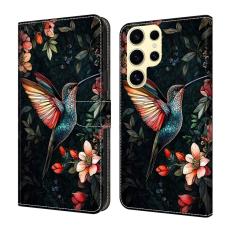 OEM - Samsung Galaxy S26 Ultra Fodral &Auml;kta L&auml;der M&ouml;nster - Gr&ouml;n Magpie