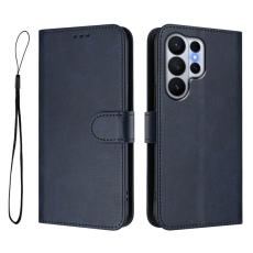 OEM - Samsung Galaxy S26 Ultra Fodral &Auml;kta L&auml;der RFID Skydd - Bl&aring;