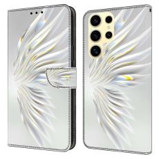 OEM - Samsung Galaxy S26 Ultra Fodral M&ouml;nstertryck St&auml;ll L&auml;der Flip - Crystal Wings