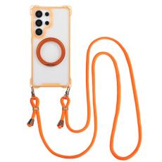 OEM - Samsung Galaxy S26 Ultra Skal Magnetiskt St&auml;ll TPU + PC - Orange