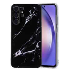 OEM - Samsung Galaxy S26 Ultra Mobilskal Marmor M&ouml;nster TPU - Svart