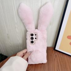 OEM - Samsung Galaxy S26 Ultra Mobilskal Plush S&ouml;t Kanin TPU - Rosa