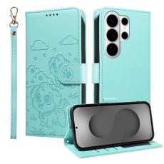 OEM - Samsung Galaxy S26 Ultra Mobilskal RFID-Skydd KonstL&auml;der Hundm&ouml;nster - Gr&ouml;n