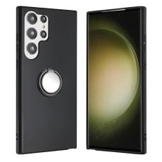 OEM - Samsung Galaxy S26 Ultra Mobilskal Ring Kickstand Mjuk TPU Matt - Svart