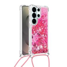 OEM - Samsung Galaxy S26 Ultra Mobilskal TPU Quicksand - Rosa / Hj&auml;rtar