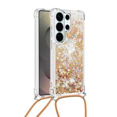 OEM - Samsung Galaxy S26 Ultra Skal TPU Snabbsand Telefonfodral - Guld / Hj&auml;rtar