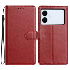 OEM - Samsung Galaxy S26 Edge Pl&aring;nboksfodral Konstl&auml;der St&auml;ll - R&ouml;d