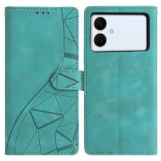 OEM - Samsung Galaxy S26 Edge Pl&aring;nboksfodral Impr&auml;nerad TriangelKonstl&auml;der Gr&ouml;n