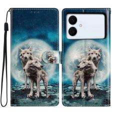 OEM - Samsung Galaxy S26 Edge Pl&aring;nboksfodral Konstl&auml;der M&ouml;nster St&auml;ll - Tv&aring; Vargar