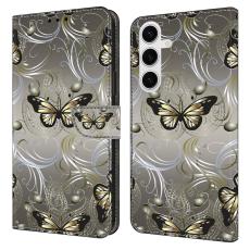 OEM - Samsung Galaxy S26 Plus Pl&aring;nboksfodral St&auml;llning Konstl&auml;der - Spetsfj&auml;ril