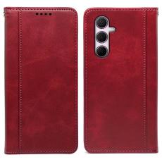 OEM - Samsung Galaxy S26 Plus Mobilskal KonstL&auml;der Med Magnetst&auml;ngning - R&ouml;d