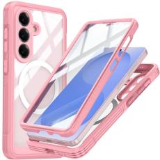 OEM - Samsung Galaxy S26 Plus Mobilskal Plast Med H&auml;rdat Glas - Rosa