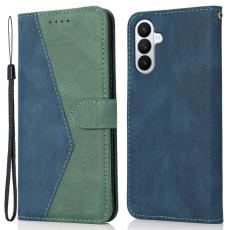 OEM - Samsung Galaxy S26 Pro Fodral F&auml;rgsplicing L&auml;der St&auml;ll - Bl&aring; / Gr&ouml;n