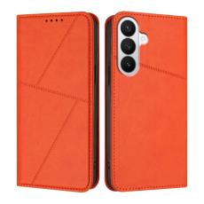 OEM - Samsung Galaxy S26 Pro Fodral Magnetisk St&auml;ngning &Auml;kta L&auml;der - Orange