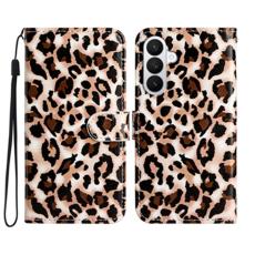 OEM - Samsung Galaxy S26 Pro Fodral Tryckt M&ouml;nster PU L&auml;der St&auml;ll - Leopard Print