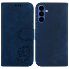 OEM - Samsung Galaxy S26 / S26 Pro Fodral &Auml;kta L&auml;der St&ouml;tskydd - M&ouml;rkbl&aring;