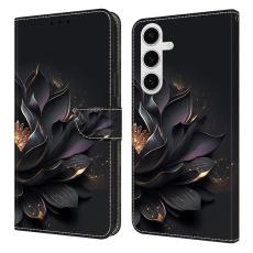 OEM - Samsung Galaxy S26/S26 Pro Fodral Magnetl&aring;s 3D M&ouml;nster &Auml;kta L&auml;der - Lila Lotus