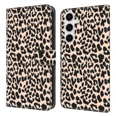 OEM - Samsung Galaxy S26/S26 Pro Skal TPU + Konstl&auml;der - Leopardm&ouml;nster