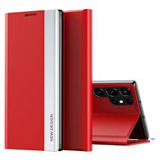 OEM - Samsung Galaxy S26 Ultra Mobilskal Anti-Drop &Auml;kta L&auml;der St&auml;ll - R&ouml;d