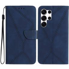 OEM - Samsung Galaxy S26 Ultra Skal Konstl&auml;der Flipfodral - Bl&aring;