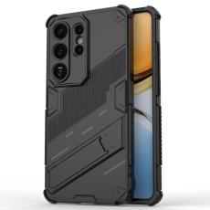 OEM - Samsung Galaxy S26 Ultra Mobilskal Plast St&ouml;tt&aring;ligt Med St&auml;ll - Svart