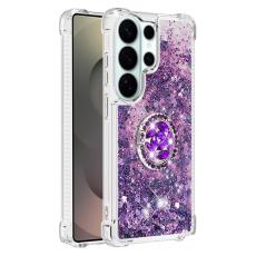 OEM - Samsung Galaxy S26 Ultra Skal TPU St&ouml;d Fodral - M&ouml;rklila / Hj&auml;rta