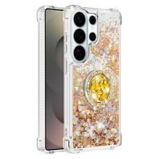 OEM - Samsung Galaxy S26 Ultra Mobilskal TPU St&ouml;d Snabbsand St&ouml;ts&auml;ker - Guld / Hj&auml;rtar