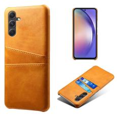 OEM - Shockproof Samsung Galaxy A55 5G Skal PU L&auml;der + Plast - Orange