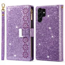 OEM - Starry Sky Samsung Galaxy S26 Ultra Fodral &Auml;kta L&auml;der - Lila