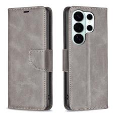 OEM - ABEEL Samsung Galaxy S26 Ultra Mobilskal St&ouml;tt&aring;ligt KonstL&auml;der - Gr&aring;