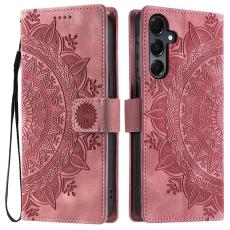 OEM - Style 018 Samsung Galaxy A55 5G Fodral Konstl&auml;der - Ros&eacute;guld