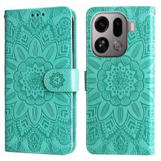 OEM - Sunflower Oppo Find X9 Pro 5G Fodral &Auml;kta L&auml;der - Gr&ouml;n