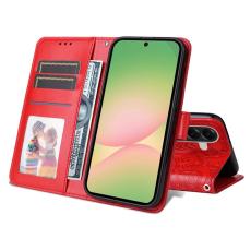 OEM - Sunflower Samsung Galaxy A57 Pl&aring;nboksfodral Konstl&auml;der - R&ouml;d