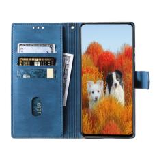 TTUDRCH - TTUDRCH Samsung Galaxy A57 Pl&aring;nboksfodral Konstl&auml;der RFID Skydd - Bl&aring;