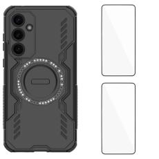 WANLONFENG - WANLONFENG Samsung Galaxy A35 5G Skal PC TPU DJ Series - Svart