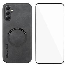 WANLONFENG - WANLONFENG Samsung Galaxy A35 5G Skal PU + TPU YBP Serie - Gr&aring;