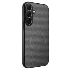 WANLONFENG - WANLONFENG Samsung Galaxy A55 5G Skal Kolfiber Textur PC TPU - Gr&aring;