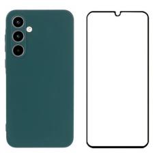 WANLONFENG - WANLONFENG Samsung Galaxy A55 5G Skal TPU RB2 Serie - Arm&eacute;gr&ouml;n