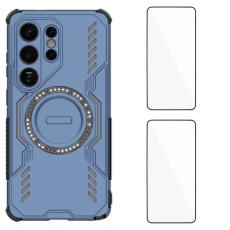 WANLONFENG - WANLONFENG Samsung Galaxy S26 Ultra Mobilskal PC TPU - Bl&aring;