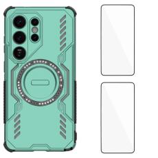 WANLONFENG - WANLONFENG Samsung Galaxy S26 Ultra Mobilskal PC TPU DJ Series - Gr&ouml;n