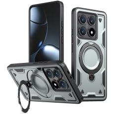 N/A - Xiaomi 14T Skal Militärt Skydd PC+TPU Med Ställ - Grå