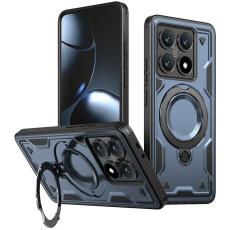 N/A - Xiaomi 14T Skal Militärt Skydd PC+TPU Ställfunktion - Blå