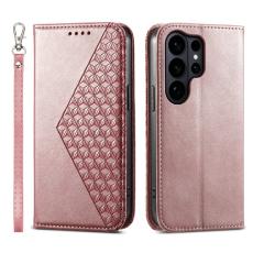 OEM - Xiaomi 17 Pl&aring;nboksfodral Konstl&auml;der med Handledsrem - Ros&eacute;guld